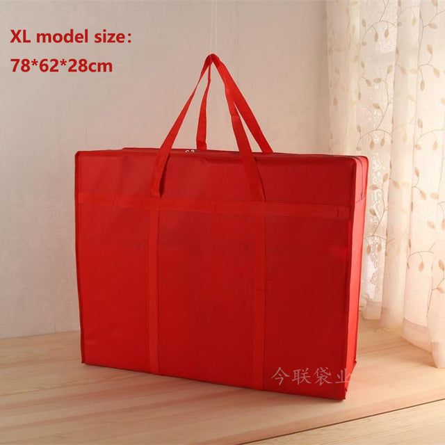 Extra large travel bag moving bag Oxford cloth luggage packing bag waterproof  30L 100L 130L thick non-woven bag