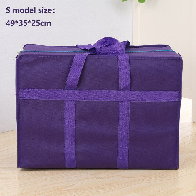 Extra large travel bag moving bag Oxford cloth luggage packing bag waterproof  30L 100L 130L thick non-woven bag