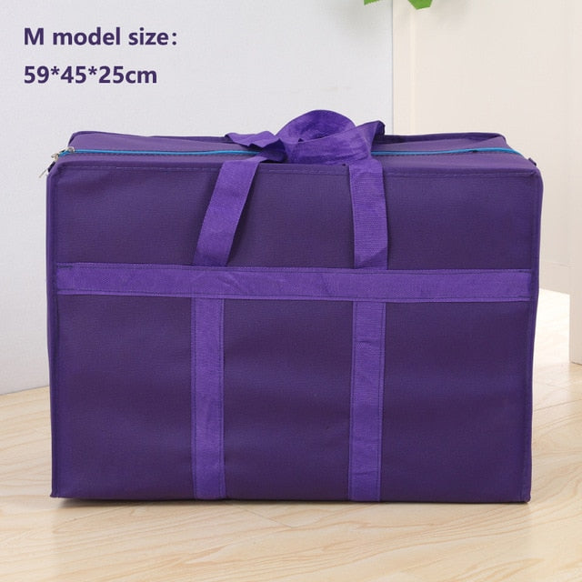 Extra large travel bag moving bag Oxford cloth luggage packing bag waterproof  30L 100L 130L thick non-woven bag