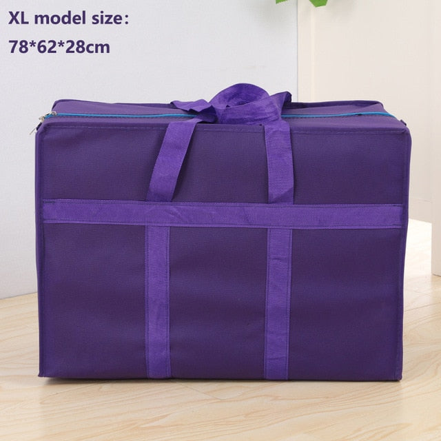 Extra large travel bag moving bag Oxford cloth luggage packing bag waterproof  30L 100L 130L thick non-woven bag