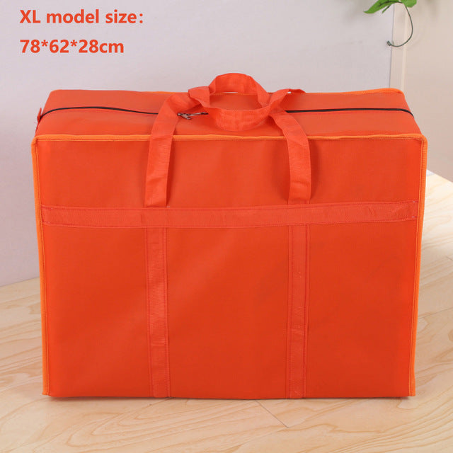 Extra large travel bag moving bag Oxford cloth luggage packing bag waterproof  30L 100L 130L thick non-woven bag