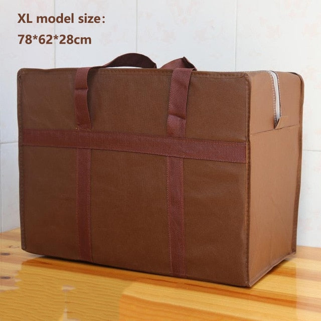 Extra large travel bag moving bag Oxford cloth luggage packing bag waterproof  30L 100L 130L thick non-woven bag