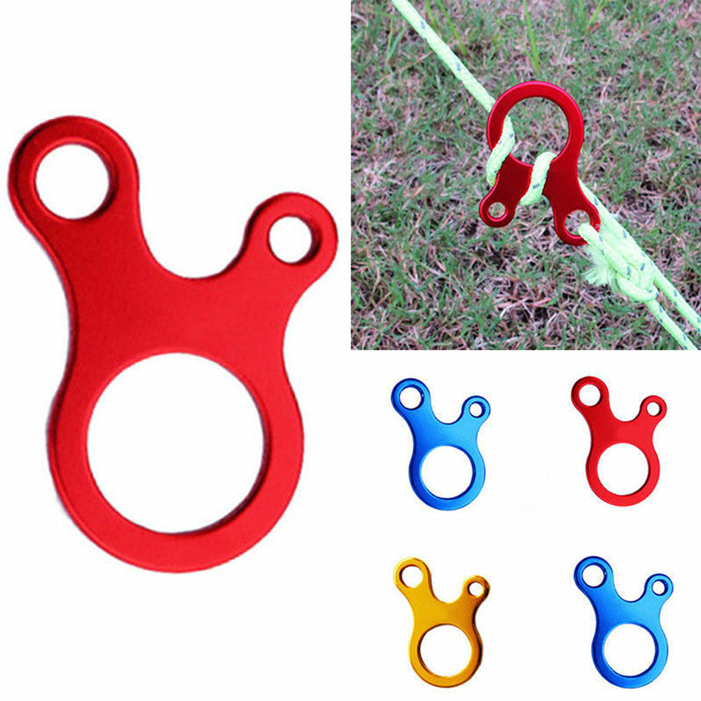 10 pieces outdoor multi-tool aluminum alloy fast knot rope non-slip buckle travel tent buckle fasteners hiking camping buckle