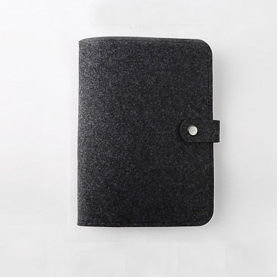 A5 A6 Felt shell fabric notebook Loose Leaf Notebook Paper Planner Inner Page ring binder Stationery Gift Traveler Journal