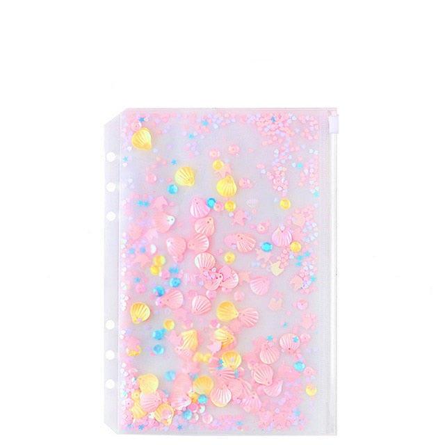 A5 A6 Felt shell fabric notebook Loose Leaf Notebook Paper Planner Inner Page ring binder Stationery Gift Traveler Journal