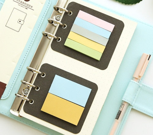 A5 A6 Felt shell fabric notebook Loose Leaf Notebook Paper Planner Inner Page ring binder Stationery Gift Traveler Journal