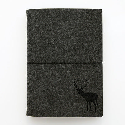 A5 A6 Felt shell fabric notebook Loose Leaf Notebook Paper Planner Inner Page ring binder Stationery Gift Traveler Journal