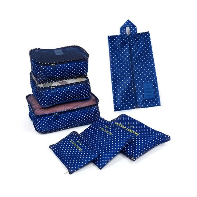 7Pcs/set luggage Travel bag Suitcase Clothes Storage Bag Cosmetics packing cube organizer Baggage travel luggage bag accessories