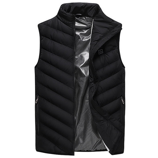 USB Heated Vest Men Winter Electrical Heated Sleevless Jacket Travel Heating Vest Outdoor Waistcoat Hiking Heater Vests AM356