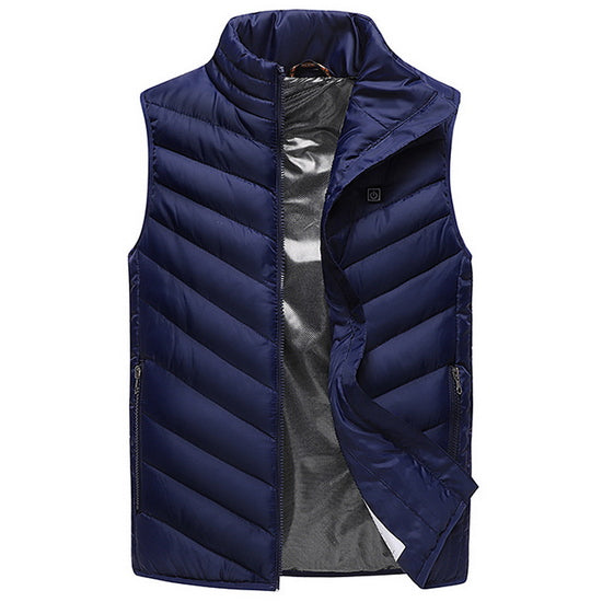 USB Heated Vest Men Winter Electrical Heated Sleevless Jacket Travel Heating Vest Outdoor Waistcoat Hiking Heater Vests AM356