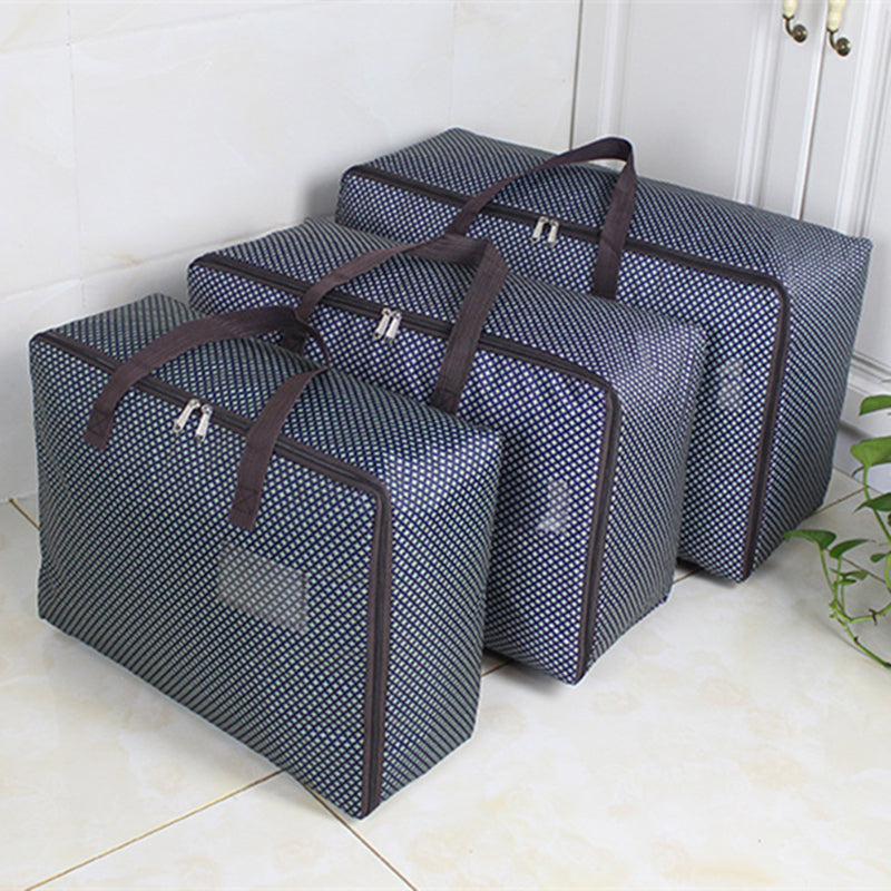 New Thicken Storage Bag Pure Color Storage Bag Quilt Organizer Clothes Organizer Luggage Bags Zipper Storage Package Travel Camp