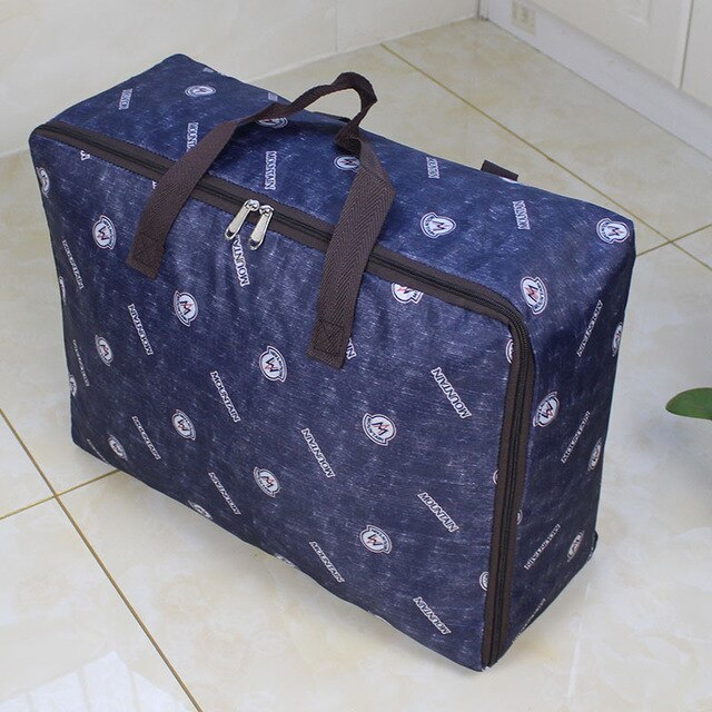 New Thicken Storage Bag Pure Color Storage Bag Quilt Organizer Clothes Organizer Luggage Bags Zipper Storage Package Travel Camp