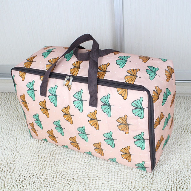 New Thicken Storage Bag Pure Color Storage Bag Quilt Organizer Clothes Organizer Luggage Bags Zipper Storage Package Travel Camp