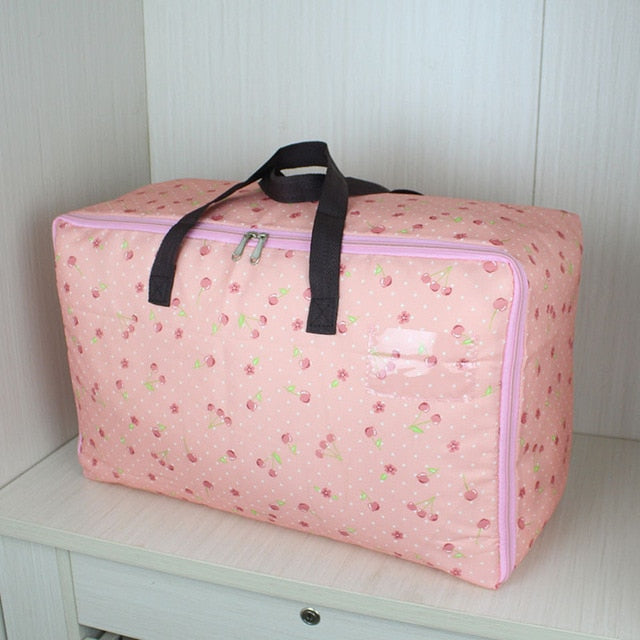 New Thicken Storage Bag Pure Color Storage Bag Quilt Organizer Clothes Organizer Luggage Bags Zipper Storage Package Travel Camp