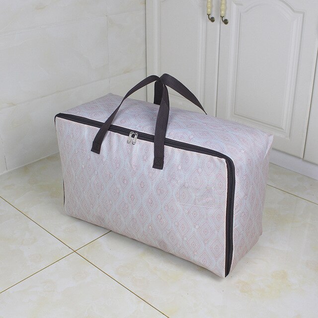 New Thicken Storage Bag Pure Color Storage Bag Quilt Organizer Clothes Organizer Luggage Bags Zipper Storage Package Travel Camp