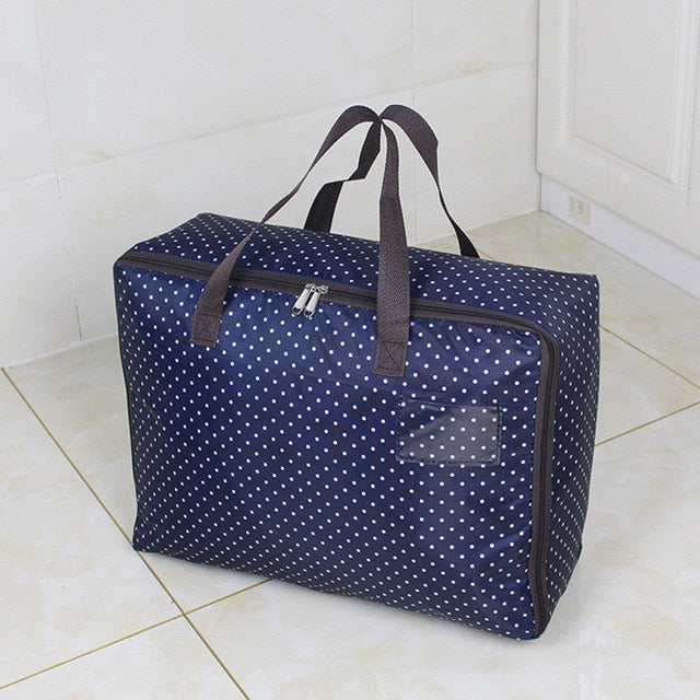 New Thicken Storage Bag Pure Color Storage Bag Quilt Organizer Clothes Organizer Luggage Bags Zipper Storage Package Travel Camp