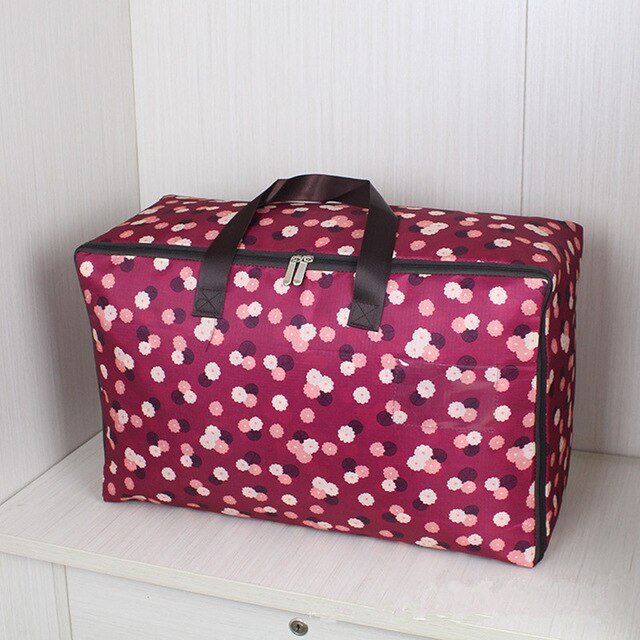 New Thicken Storage Bag Pure Color Storage Bag Quilt Organizer Clothes Organizer Luggage Bags Zipper Storage Package Travel Camp
