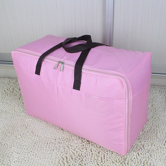 New Thicken Storage Bag Pure Color Storage Bag Quilt Organizer Clothes Organizer Luggage Bags Zipper Storage Package Travel Camp
