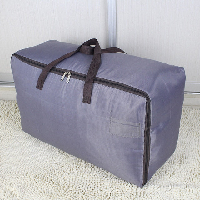 New Thicken Storage Bag Pure Color Storage Bag Quilt Organizer Clothes Organizer Luggage Bags Zipper Storage Package Travel Camp