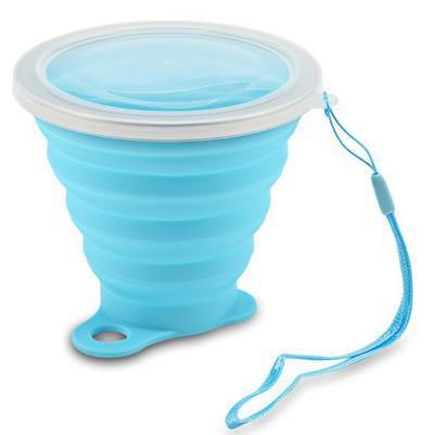 270ml Silicone Travel Cup Retractable Folding Coffee Cup Telescopic Collapsible Tea Cup Outdoor Sports Tour Water Cup
