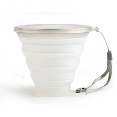 270ml Silicone Travel Cup Retractable Folding Coffee Cup Telescopic Collapsible Tea Cup Outdoor Sports Tour Water Cup