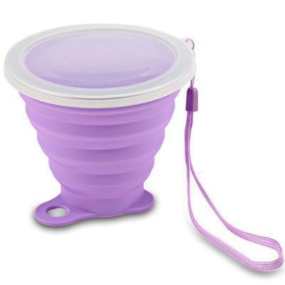270ml Silicone Travel Cup Retractable Folding Coffee Cup Telescopic Collapsible Tea Cup Outdoor Sports Tour Water Cup
