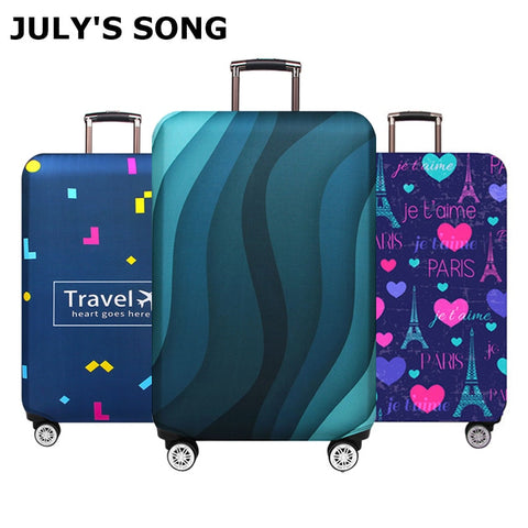 JULY'S SONG Suitcase Cover 18-32Inch Elastic Luggage Protective Covers Dust-proof Suitcase Protective Covers Travel Accessories