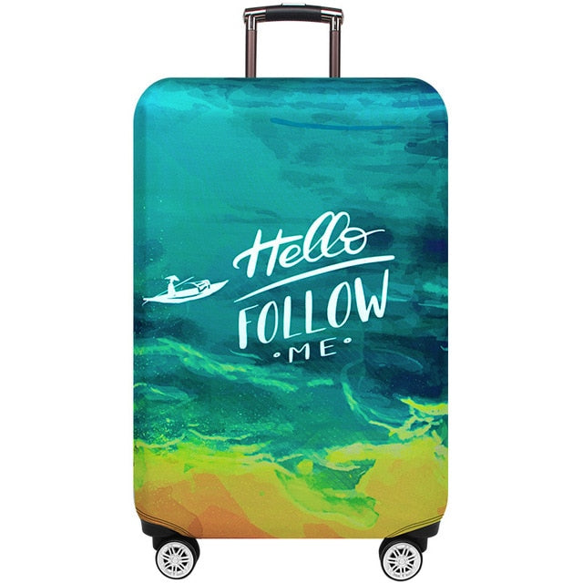 JULY'S SONG Suitcase Cover 18-32Inch Elastic Luggage Protective Covers Dust-proof Suitcase Protective Covers Travel Accessories