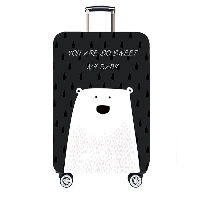 JULY'S SONG Suitcase Cover 18-32Inch Elastic Luggage Protective Covers Dust-proof Suitcase Protective Covers Travel Accessories