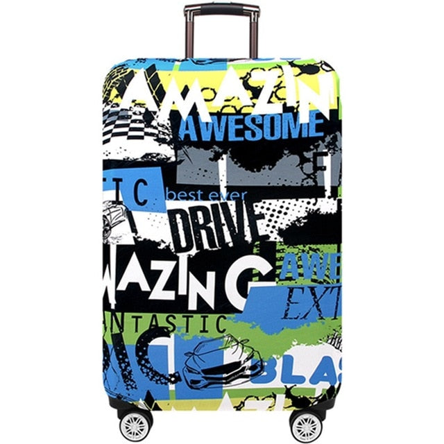 JULY'S SONG Suitcase Cover 18-32Inch Elastic Luggage Protective Covers Dust-proof Suitcase Protective Covers Travel Accessories