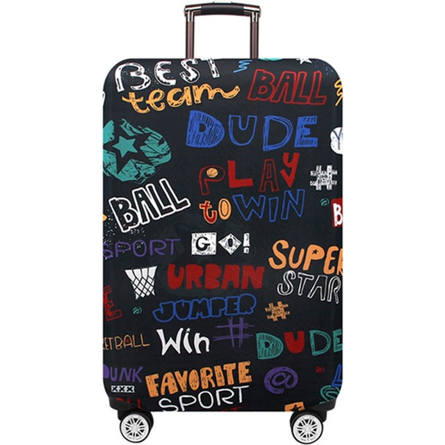JULY'S SONG Suitcase Cover 18-32Inch Elastic Luggage Protective Covers Dust-proof Suitcase Protective Covers Travel Accessories