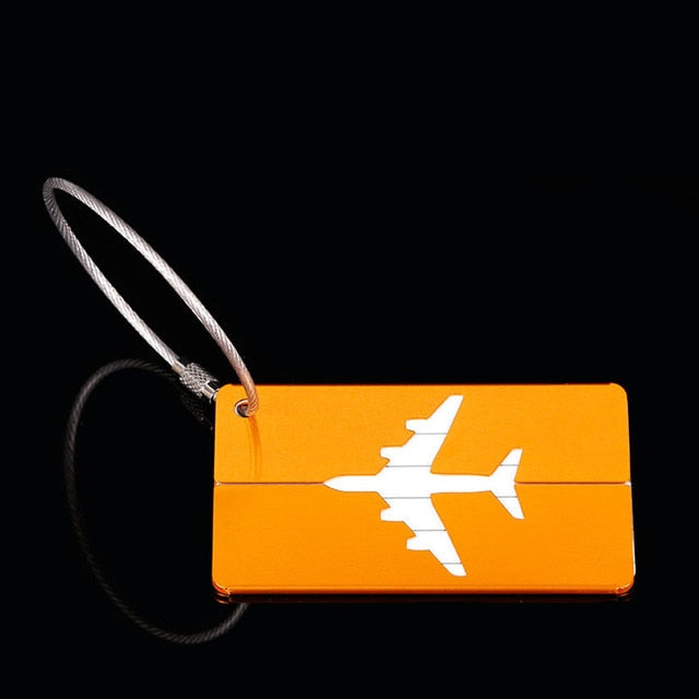 OKOKC Aluminium Alloy Luggage Tags Baggage Name Tags Suitcase Address Label Holder Travel Accessories