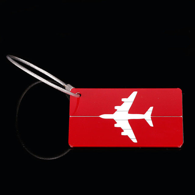 OKOKC Aluminium Alloy Luggage Tags Baggage Name Tags Suitcase Address Label Holder Travel Accessories