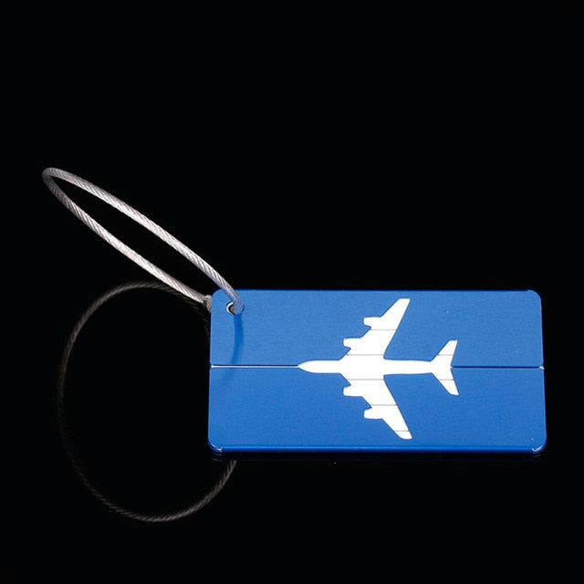 OKOKC Aluminium Alloy Luggage Tags Baggage Name Tags Suitcase Address Label Holder Travel Accessories