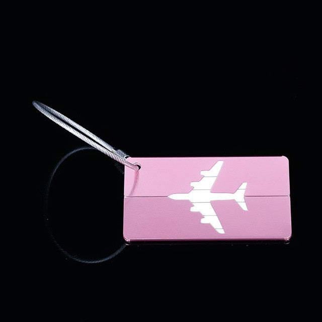 OKOKC Aluminium Alloy Luggage Tags Baggage Name Tags Suitcase Address Label Holder Travel Accessories