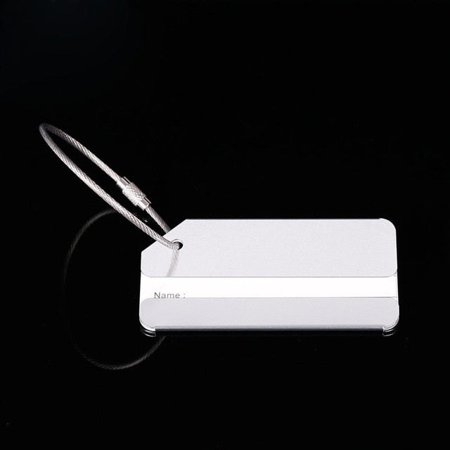 OKOKC Aluminium Alloy Luggage Tags Baggage Name Tags Suitcase Address Label Holder Travel Accessories