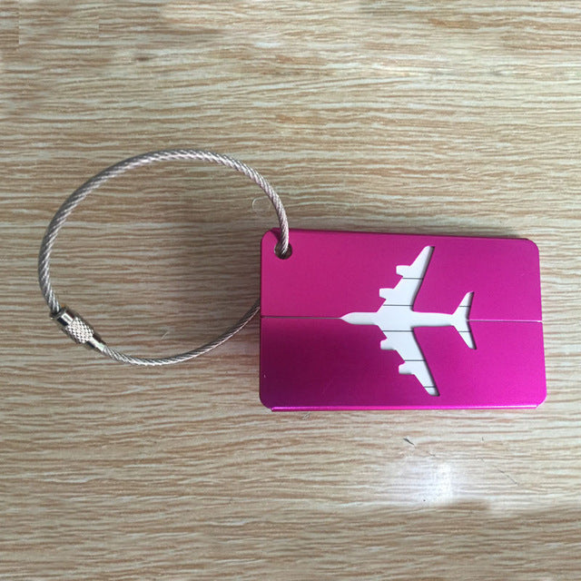 OKOKC Aluminium Alloy Luggage Tags Baggage Name Tags Suitcase Address Label Holder Travel Accessories