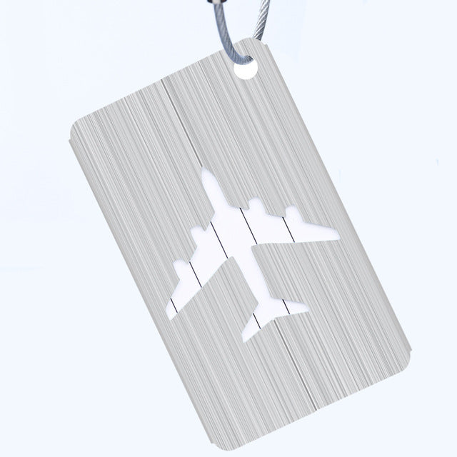 OKOKC Aluminium Alloy Luggage Tags Baggage Name Tags Suitcase Address Label Holder Travel Accessories