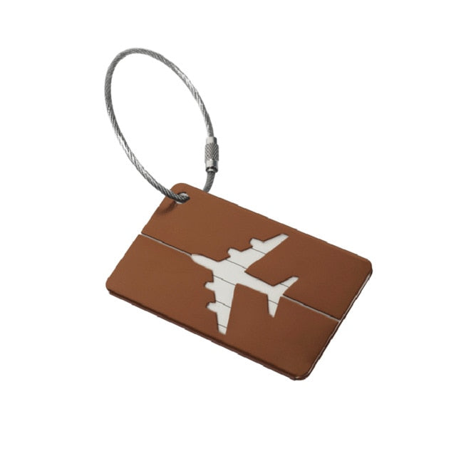 OKOKC Aluminium Alloy Luggage Tags Baggage Name Tags Suitcase Address Label Holder Travel Accessories