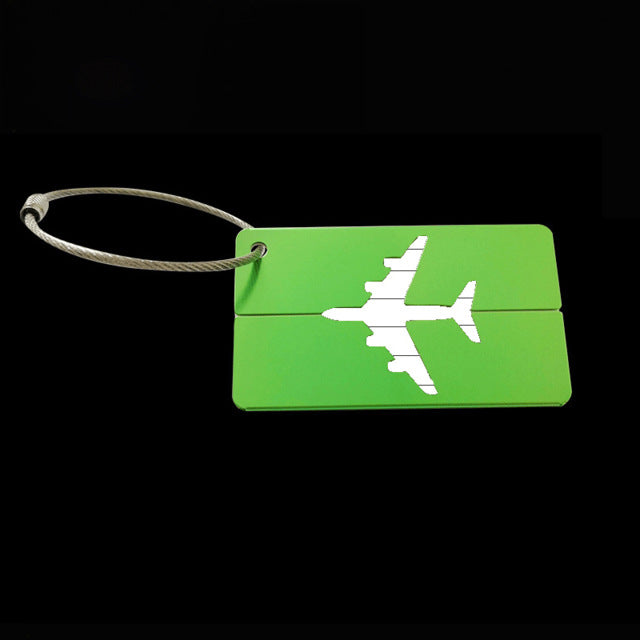 OKOKC Aluminium Alloy Luggage Tags Baggage Name Tags Suitcase Address Label Holder Travel Accessories