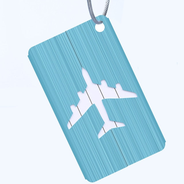 OKOKC Aluminium Alloy Luggage Tags Baggage Name Tags Suitcase Address Label Holder Travel Accessories