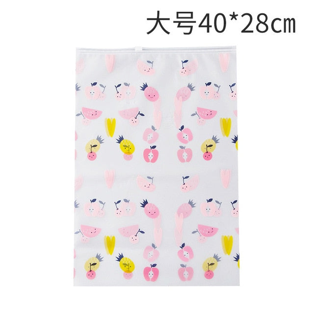 5 sets Outdoor travel Waterproof Storage Bag Suit for Clothes Underwear Shoes Translucent Packaging Bag Travel Luggage Organizer