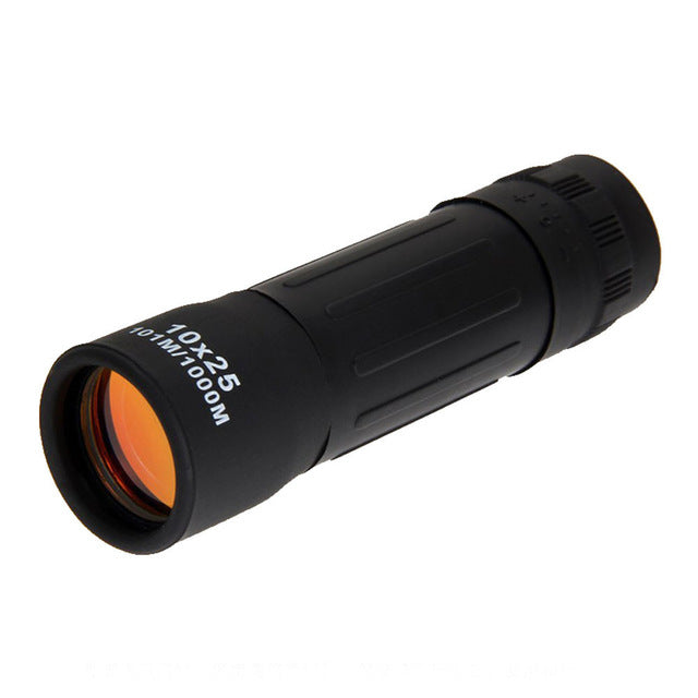 Super High Power 10x25 Portable HD OPTICS BAK4 Night Vision Monocular Telescope Waterproof Mini Travel Hunting Scope Telescope