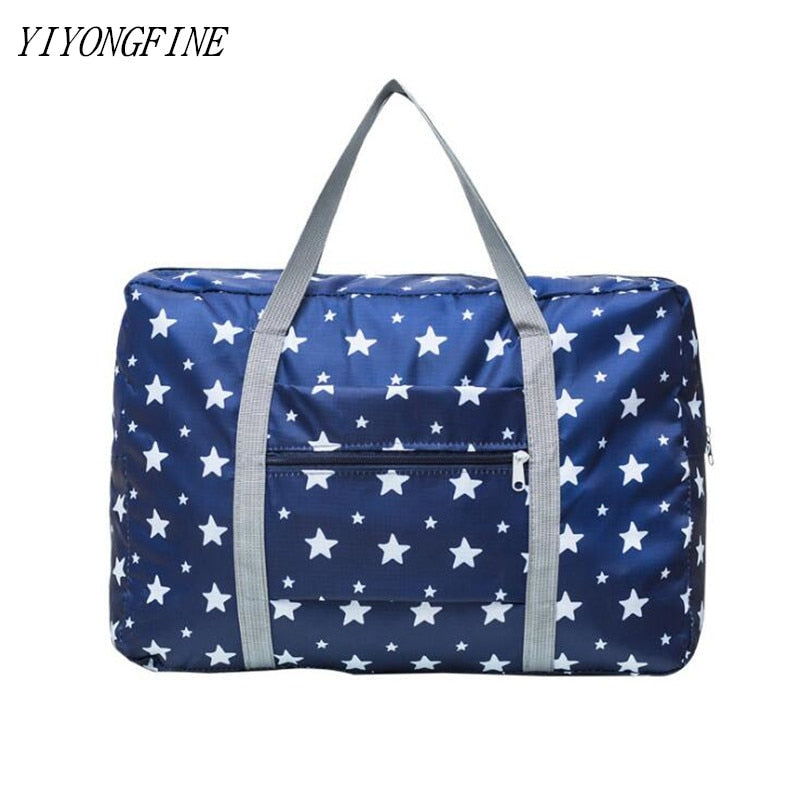 Printed Travel Bag For Women Large Capacity Storage Bag For Travel Clothing Toiletries Weekend Bag Luggage Bags Travels Fold Bag