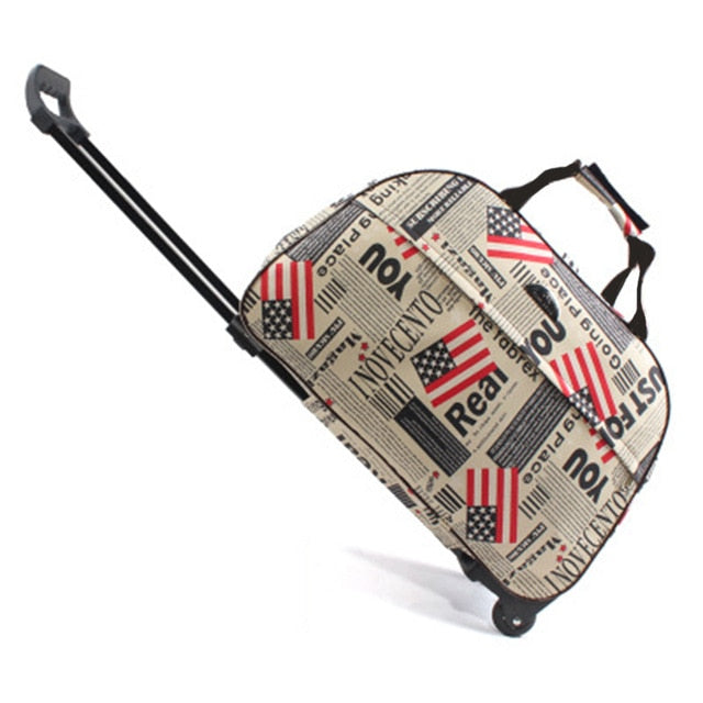JULY'S SONG Luggage Bag Travel Duffle Trolley bag Rolling Suitcase Trolley Women Men Travel Bags  With Wheel Carry-On bag
