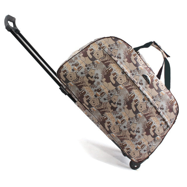 JULY'S SONG Luggage Bag Travel Duffle Trolley bag Rolling Suitcase Trolley Women Men Travel Bags  With Wheel Carry-On bag