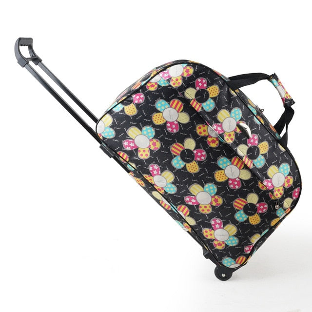 JULY'S SONG Luggage Bag Travel Duffle Trolley bag Rolling Suitcase Trolley Women Men Travel Bags  With Wheel Carry-On bag