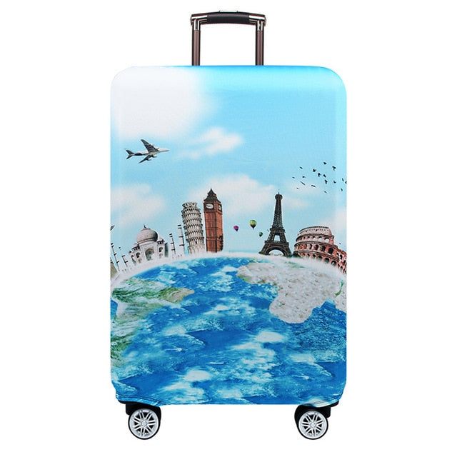 JULY'S SONG Trolley Luggage Protctive Cover Travel Suitcase Case Elastic Suitcase Protective Covers For 18-32 Inch Luggage Cover