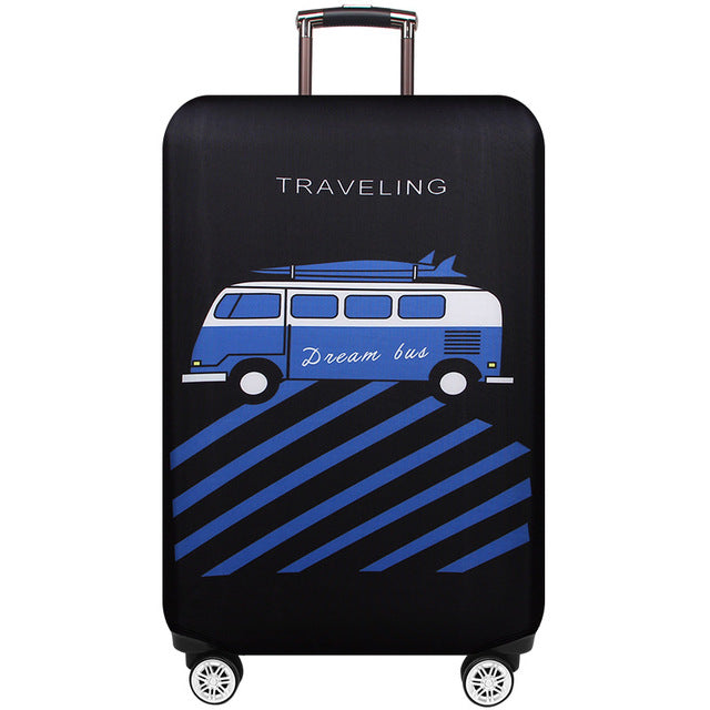 JULY'S SONG Trolley Luggage Protctive Cover Travel Suitcase Case Elastic Suitcase Protective Covers For 18-32 Inch Luggage Cover