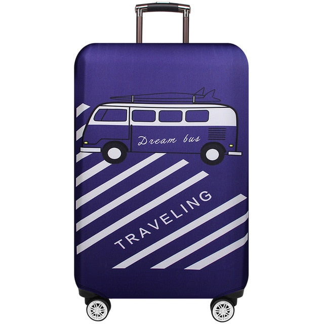 JULY'S SONG Trolley Luggage Protctive Cover Travel Suitcase Case Elastic Suitcase Protective Covers For 18-32 Inch Luggage Cover
